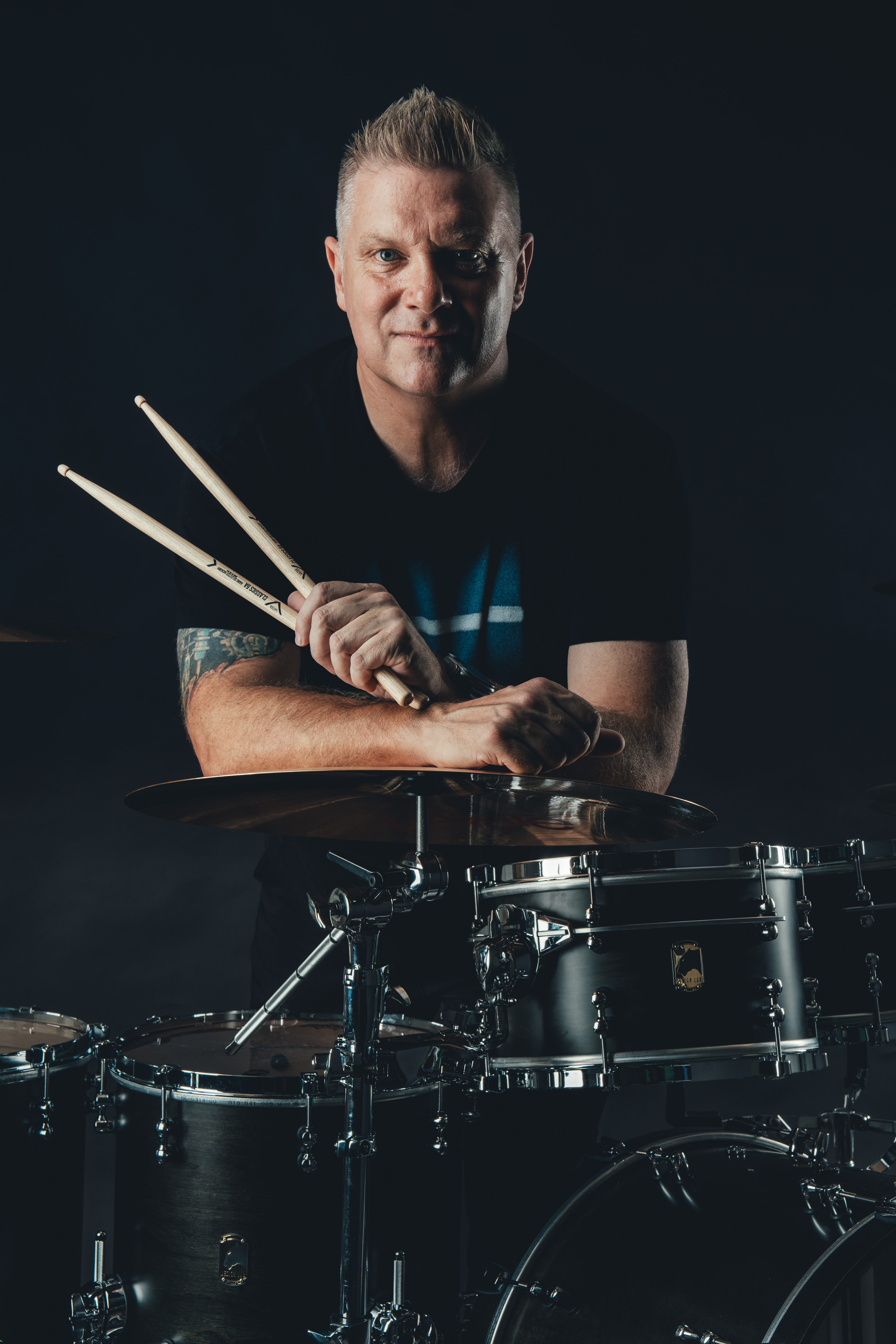 Craig Blundell recording in the studio