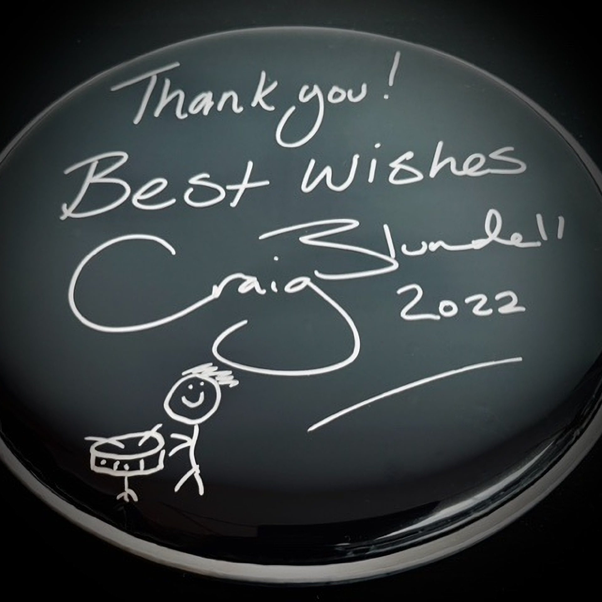10" Gloss Drumhead, merch from Craig Blundell