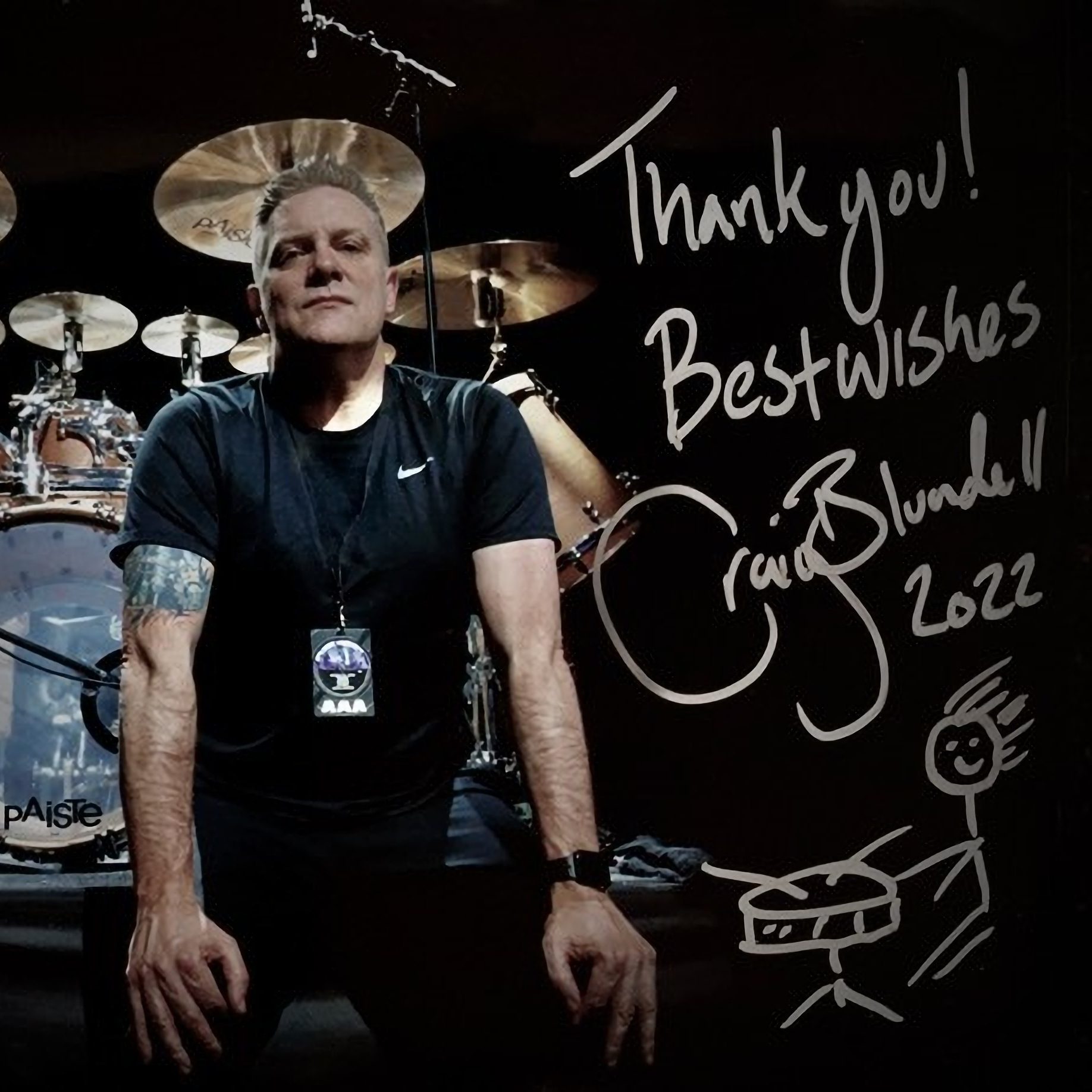 10x8 Photo, merch from Craig Blundell