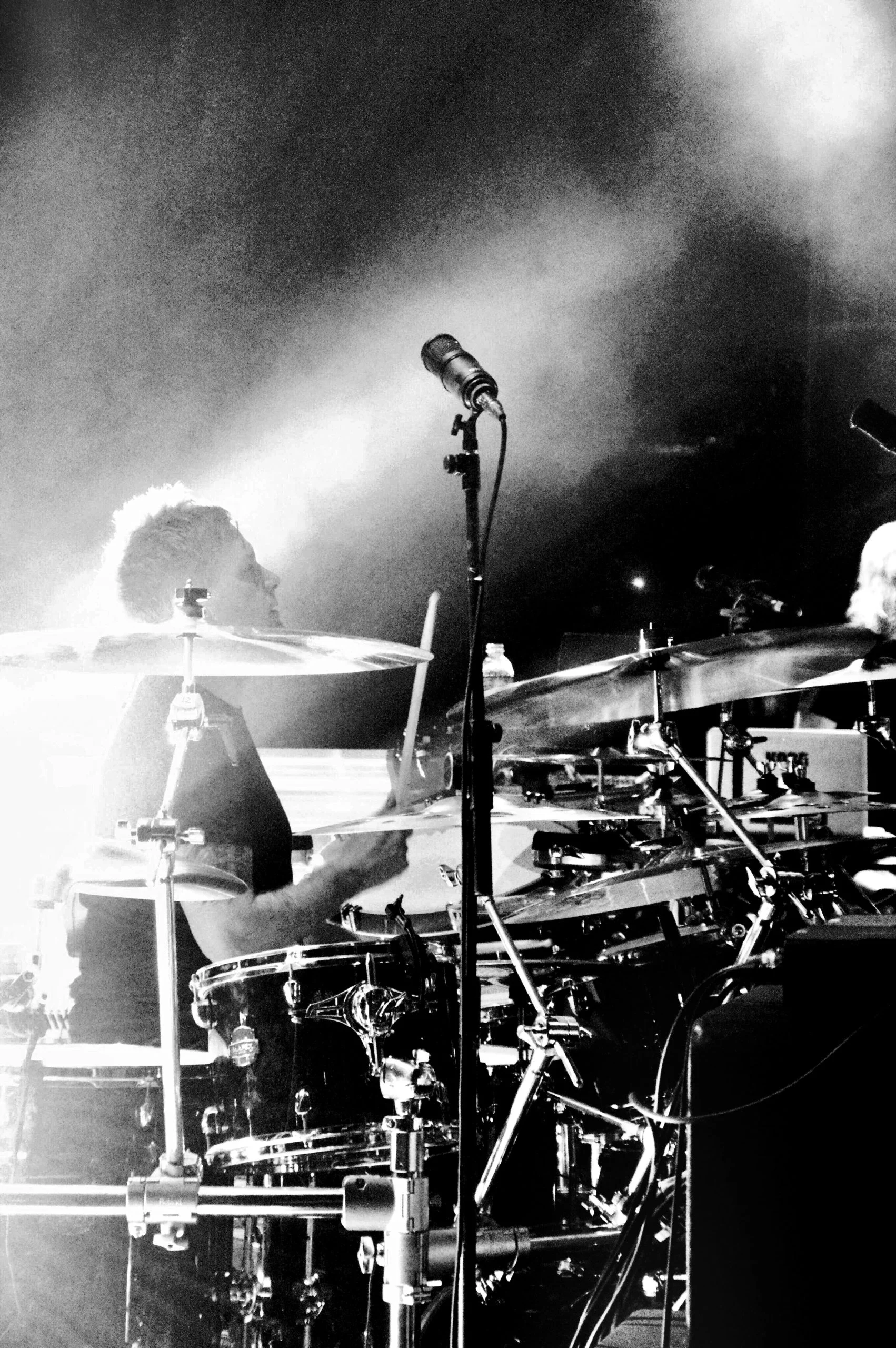 Craig Blundell teaching behind the drums