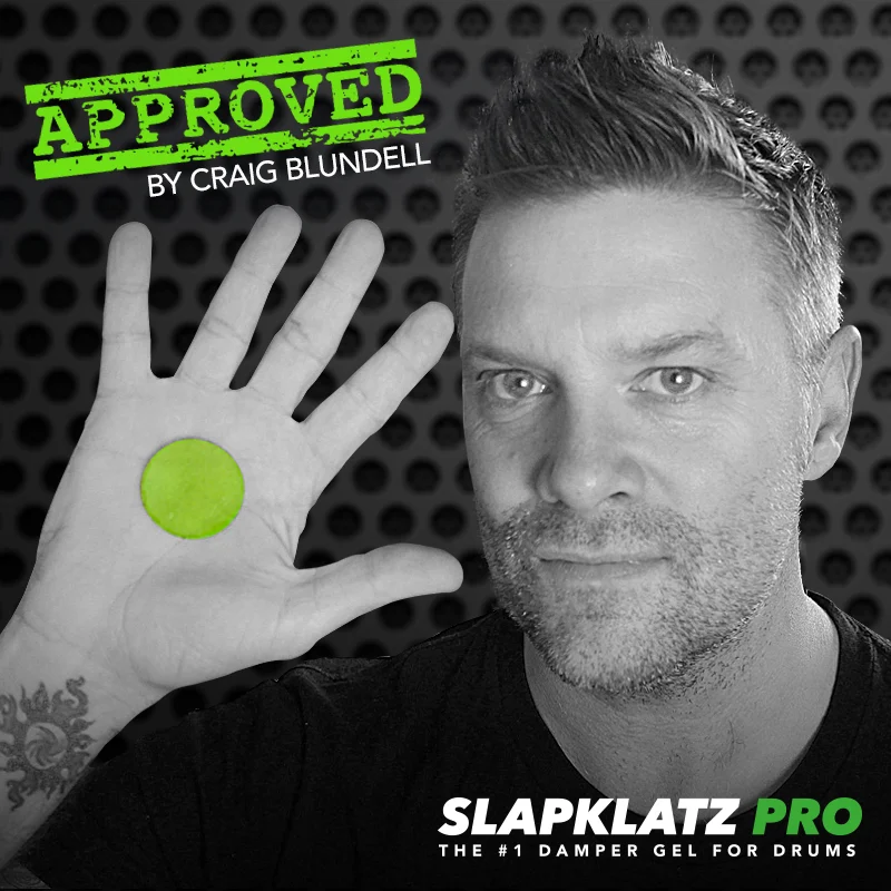 Slapklatz gel dampeners on Craig Blundell's kit